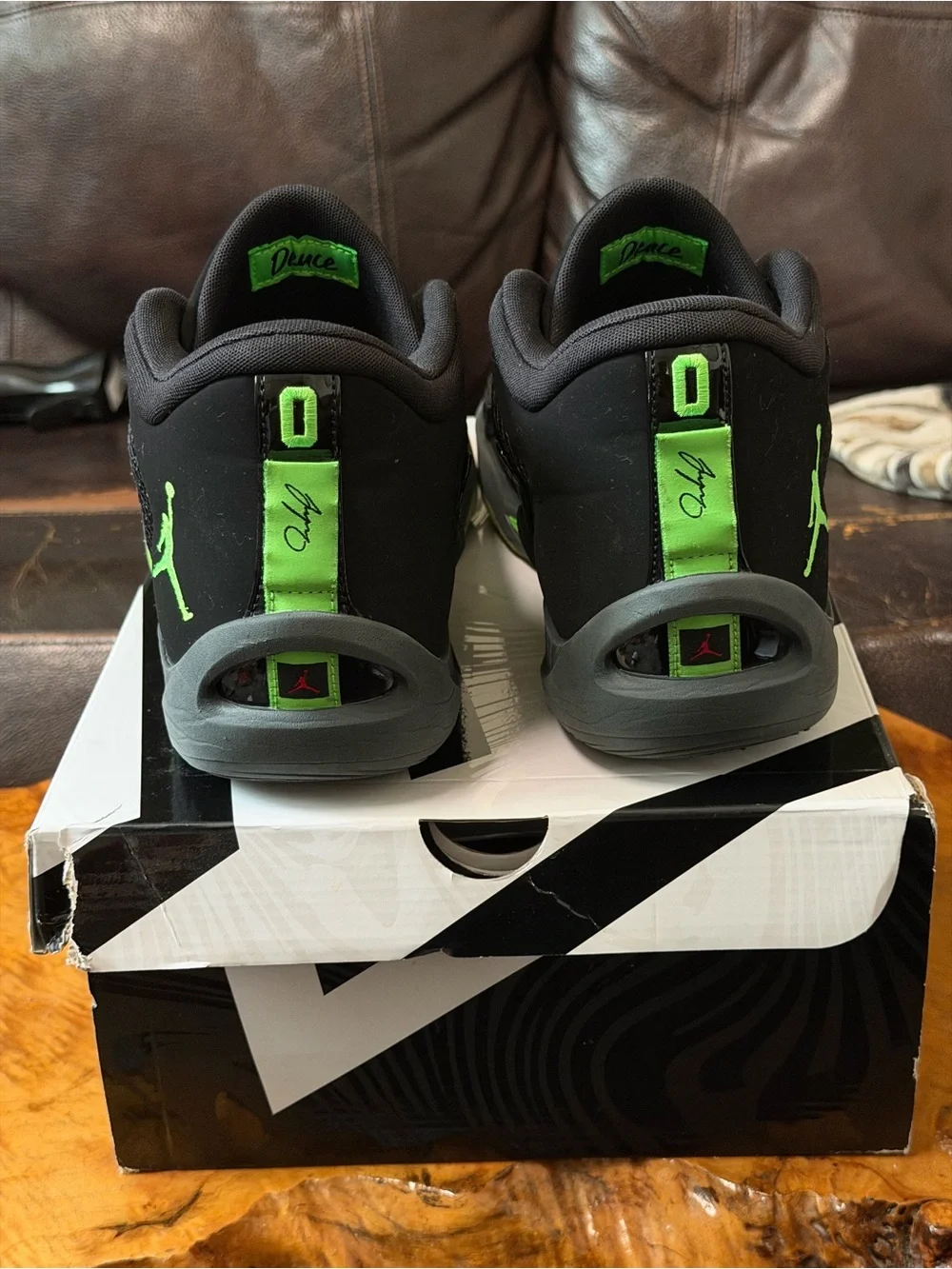 Jordan Tatum 1 Green Strike Black Neon Men Size 13 Women 14.5 DZ3324-003 w Box